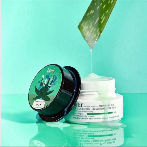 Belif Aqua Bomb Sleeping Mask + The True Cream Set & Korres GREEK Cream Cleanser - Picture 10 of 16